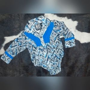 Infant girl's western onesie